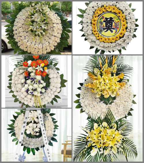 山东青岛胶州市马店镇韩家二村花圈速递